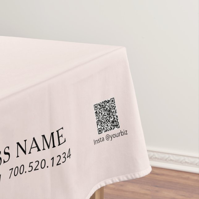 Einfache Rosa-Firmenlogos Tischdecke (Beispiel)