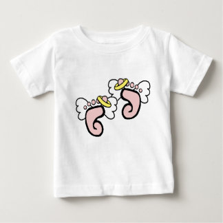 Einfache rosa Füße Baby T-shirt