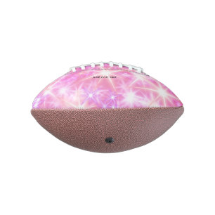 Einfache rosa glitzernde Sterne fügen Ihren Text h Football