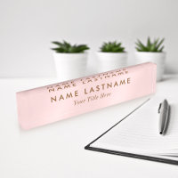 Einfache Rosa Modernes Licht Elegante Girl Titel