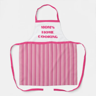 Einfache Rosa Stripe Mama Zuhause Cooking Schürze