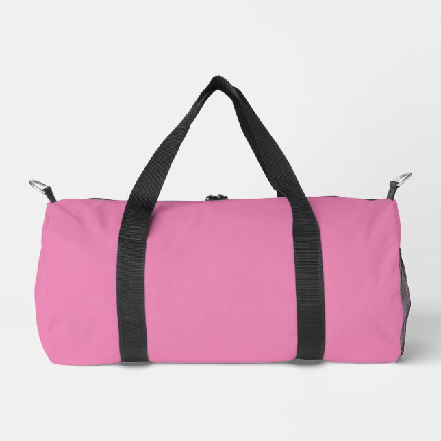 Einfache rosa Tasche mit kleinem Duffel Druck D.Ba (Vorderseite)