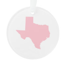 Einfache rosa Texas Kartenform