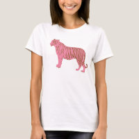 Einfache rosa Tiger Kunst