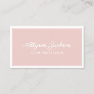 Einfache Rosa Visitenkarte