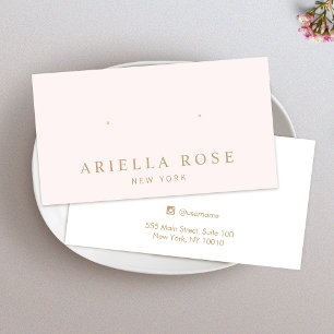 Einfache rosafarbene Schmuckkarte