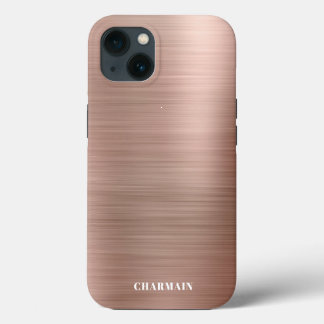 Einfache Rose aus Edelstahl Case-Mate iPhone Hülle