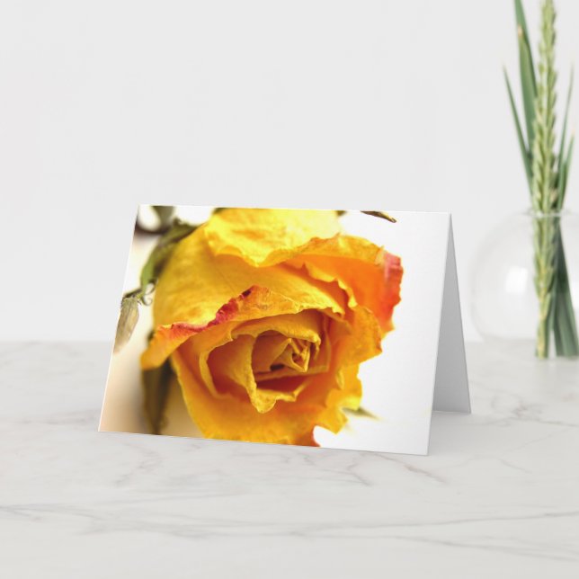 Einfache Rose Karte (Vorderseite)