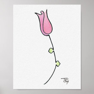 Einfache Rose Poster