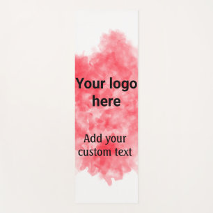 Einfache rote Aquarellfarbe Fügen Sie Ihrem Logo I Yogamatte