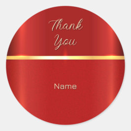 Einfache rote Aufkleber