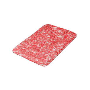 Einfache rote Glitzer-Muster Badematte