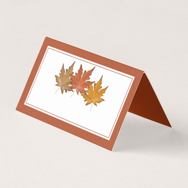 Einfache rote Herbstmapfelleaf Blank (Vorderseite)