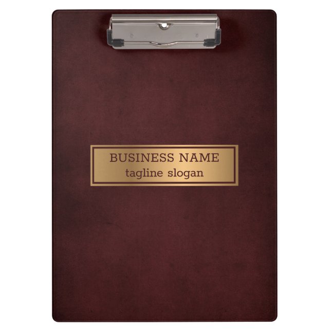 Einfache rote Hintergrundinformationen Klemmbrett (Vorderseite)