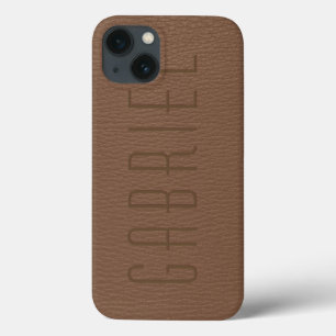 Einfache rote Imitate Leaalook Case-Mate iPhone Hülle
