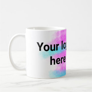 Einfache rote Pi-Wasserfarbe, fügen Sie Ihr Logo u Kaffeetasse