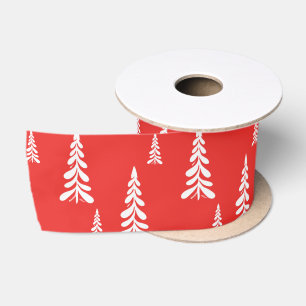 Einfache Rote Weihnachten Weihnachten Pinien Schne Satinband