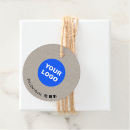 Einfache Round Kraft-Add-On für Social Media Geschenkanhänger