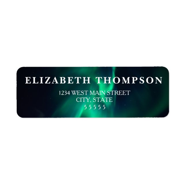 Einfache Rückgabe-Kennzeichnung für Nordlichter (Vorne)