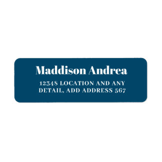 Einfache Rücksendeadresse der Marine