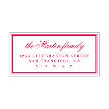 Einfache Rücksendeadresse eleganter Familienname