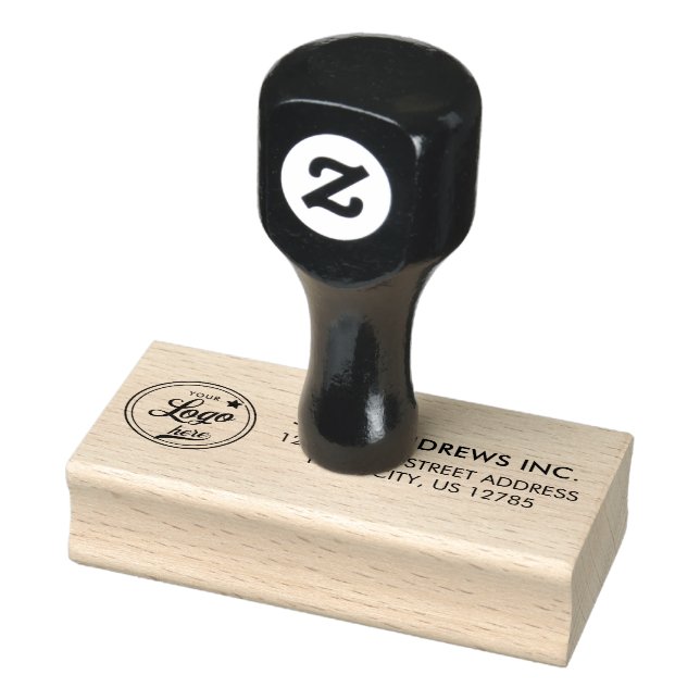 Einfache Rücksendeadresse für Berufliche Logos Gummistempel (Stempel)
