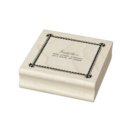 Einfache Rücksendeadresse Gummi Briefmarke Gummistempel