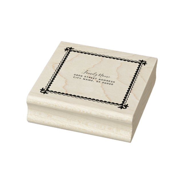 Einfache Rücksendeadresse Gummi Briefmarke Gummistempel (Stempel)