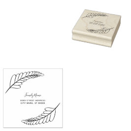 Einfache Rücksendeadresse Gummi Briefmarke Gummistempel