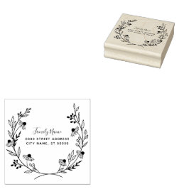 Einfache Rücksendeadresse Gummi Briefmarke Gummistempel