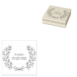 Einfache Rücksendeadresse Gummi Briefmarke Gummistempel