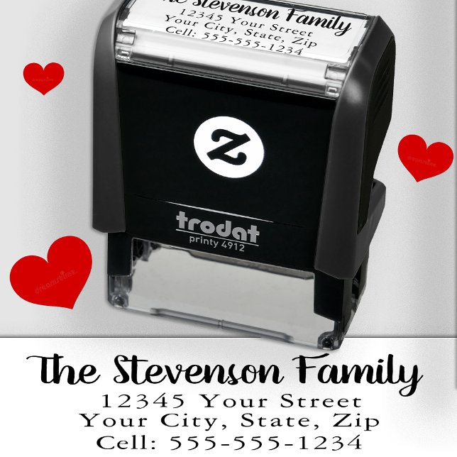 Einfache Rücksendeadresse mit Zellzahl Permastempel (Von Creator hochgeladen)