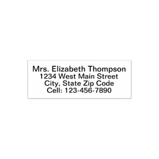 Einfache Rücksendeadresse Permastempel