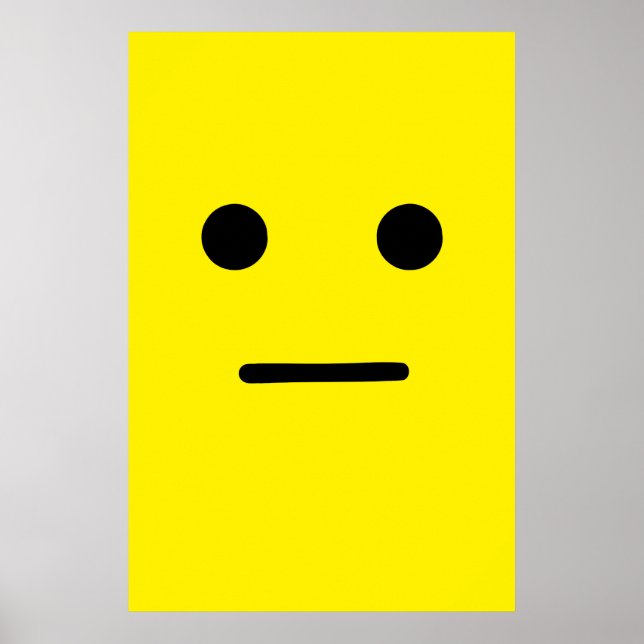 Einfache, ruhige gelbe Seite Poster (Vorne)