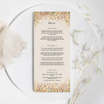 Einfache rustikale Herbstbeige Hochzeitsmenü Menükarte<br><div class="desc">Dieses einfache Rustikale Fall Beige Wedding Flat Menu bietet eine zeitlose, neutrale Basispalette aus Beige und Gold mit farbenfrohen Verzierungen goldener Äste und hübschen Herbstfloralen mit sanft fallenden Blätter in Rot, Kupfer, staubiger Rose, verbrannter Orange, Terrakotta und der vollen Herbstfarbe geblüht. Diese botanischen Elemente werden mit einer einfachen, klassischen schwarzen...</div>
