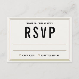Einfache Rustikale Hochzeitkarte für RSVP - Blumen Karte