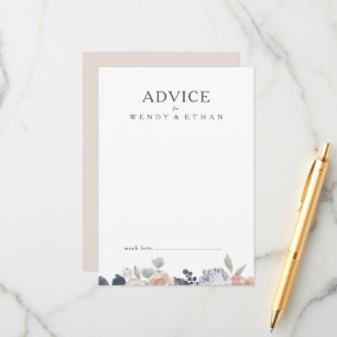 Einfache rustikale Hochzeitsratenkarte Hinweiskarte