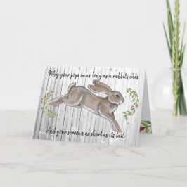 Einfache Rustikale Kaninchenleaf Weihnachten Neue 