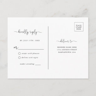 Einfache Rustikale Kraft Brown UAWG Postkarte