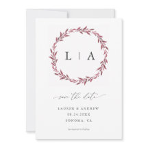 Einfache rustikale Mauve Moderne Vegetation Save t