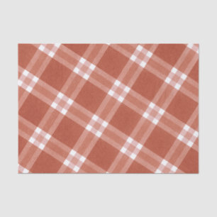 Einfache rustikale Rot-Weiß-Muster Weihnachten  Seidenpapier