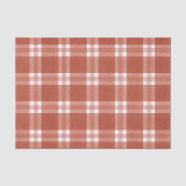 Einfache rustikale rote Muster Weihnachten Seidenpapier