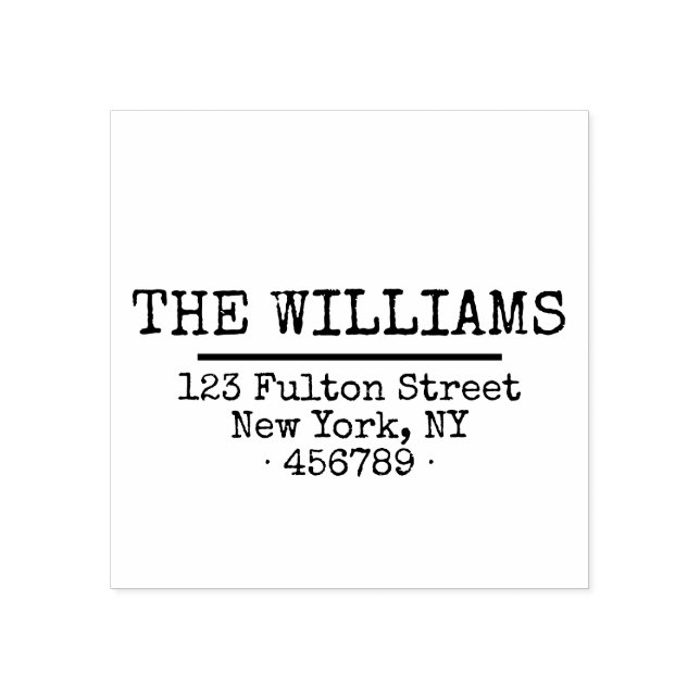 Einfache rustikale Rücksendeadresse Gummistempel (Prägung)