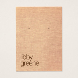 Einfache rustikale Tan Juwelierverschlusskarte