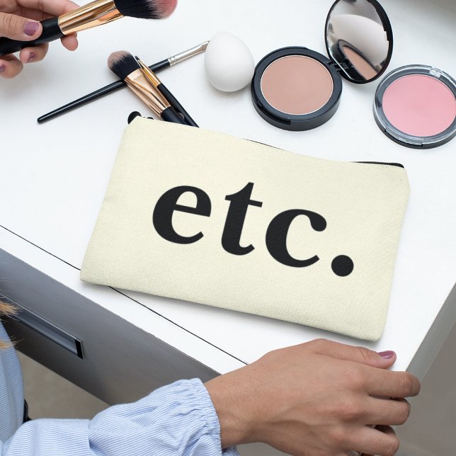 Einfache Sauberkeit Beige & Schwarz etc. Skript Zubehörtasche (Von Creator hochgeladen)