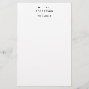 Einfache Sauberkeit Elegant Modernes Minimalistisc Briefpapier