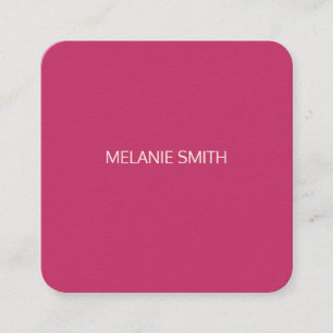 Einfache Sauberkeit Quadratische Visitenkarte