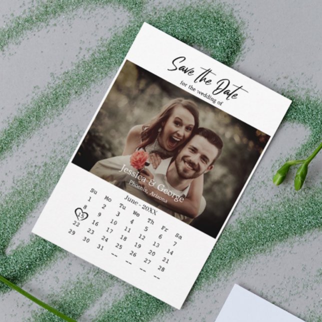 Einfache Save the Date QR Code Hochzeit Ankündigung (Simplify your RSVP with our QR code save-the-date, adding an unforgettable touch to your special day)