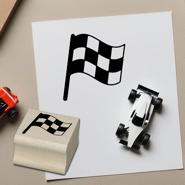 Einfache Schachtel-Racing-Fahne Mini-Briefmarke au Gummistempel (🏁 Add racing flair to your crafts! 🎨)