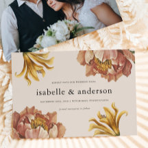 Einfache, schicke Rustikale Foto Hochzeit